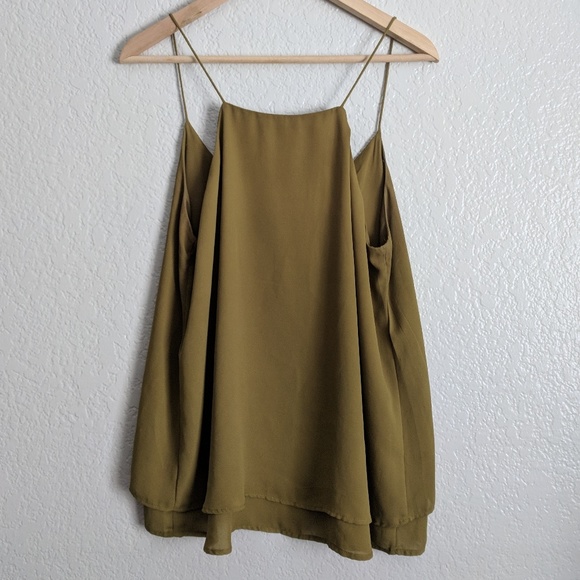Green H&M Ruffled Tank - Picture 2 of 4